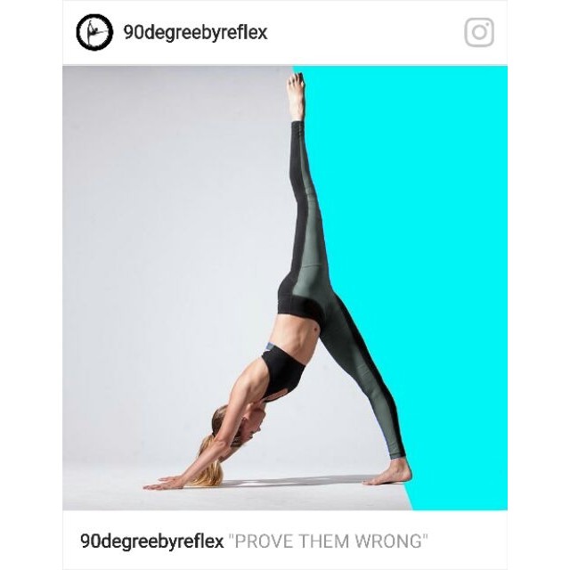 Quần legging moto biker tập gym yoga 90 Degree giả da