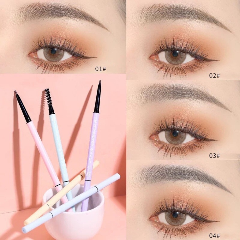 Chì kẻ mày, kẻ chân mày XIXI Thin Eyebrow Pencil nét mảnh, đều màu tự nhiên, chống nước, bền màu | BigBuy360 - bigbuy360.vn