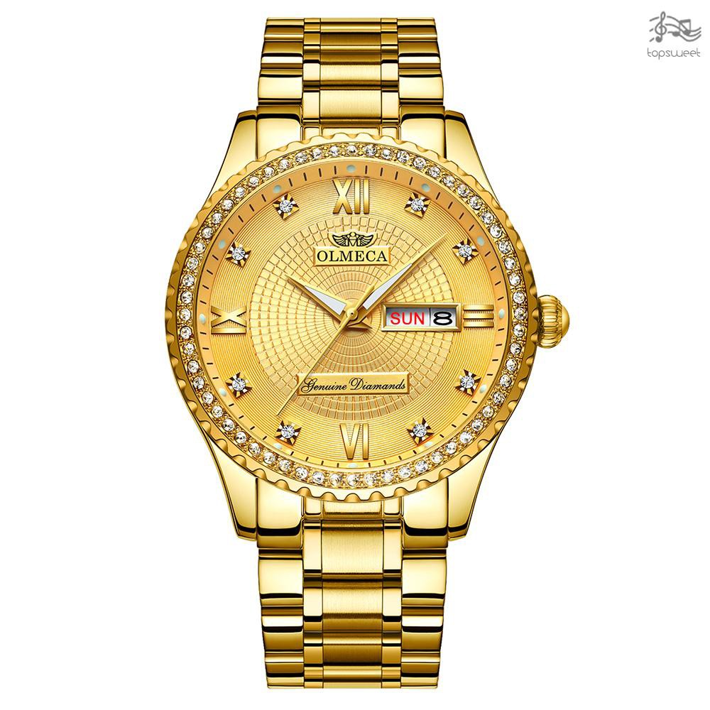 Đồng Hồ Nam Dây Thép Không Gỉ Thời Trang 3atm