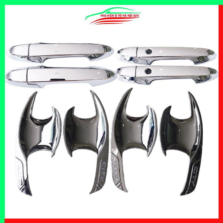 Ốp tay hõm mạ crom City 2015-2020 sáng bóng chống trầy bảo vệ cửa xe ô tô