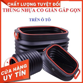 ⚡Đa năng - An toàn⚡ Thùng đựng đồ co giãn trên xe hơi có nắp đậy an toàn dung tích 37L lưu trữ lên tới 20kg, an toàn