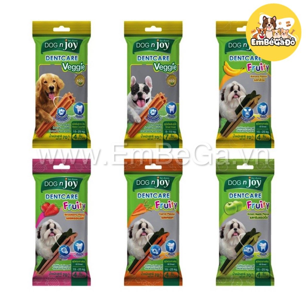 [THANH GẶM CHO CHÓ ]DOGNJOY XƯƠNG GẶM SẠCH RĂNG DOG N JOY DENTCARE