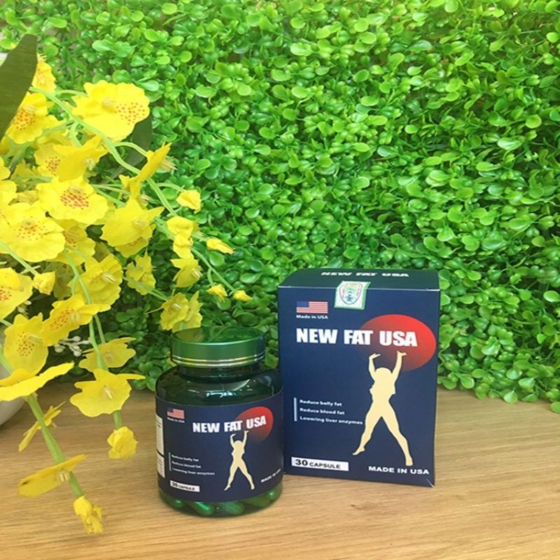 Giảm Cân New fat usa lọ 30 viên, chuyên giảm mỡ bụng mông đùi - Giành cho cơ địa cực khó giảm,và lờn - Tặng Shantuyet
