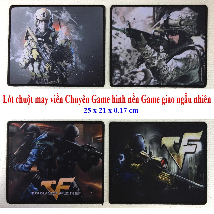 Bộ 5 Miếng lót chuột Chuyên Game có may viền size 25x21cm mã L11 - Loại MousePad Control và Speed (5)