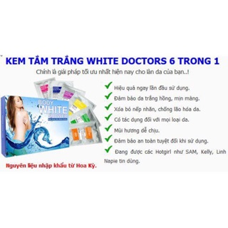 KEM TẮM TRẮNG WHITE DOCTOR BODY SHOWER SPA 6 TRONG 1