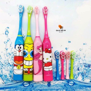 Bàn chải điện đánh răng tự động cho bé được nha khoa Thụy Sĩ khuyên dùng, Bàn chải đánh răng tự động cho Bé chạy pin