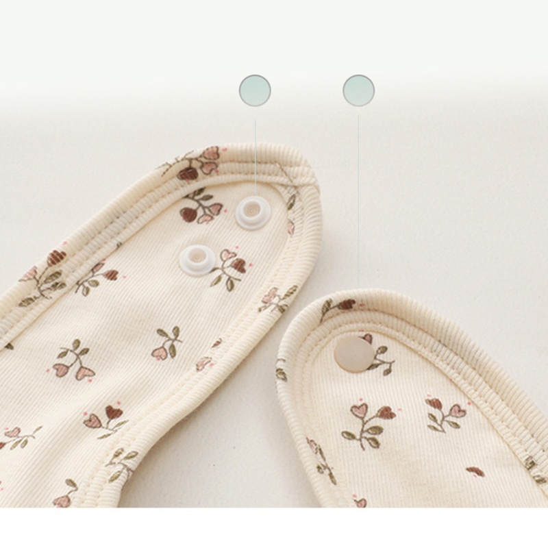 Yếm Ăn Cotton Hai Lớp Mềm Mại In Họa Tiết Hoạt Hình Có Nút Bấm Dành Cho Bé