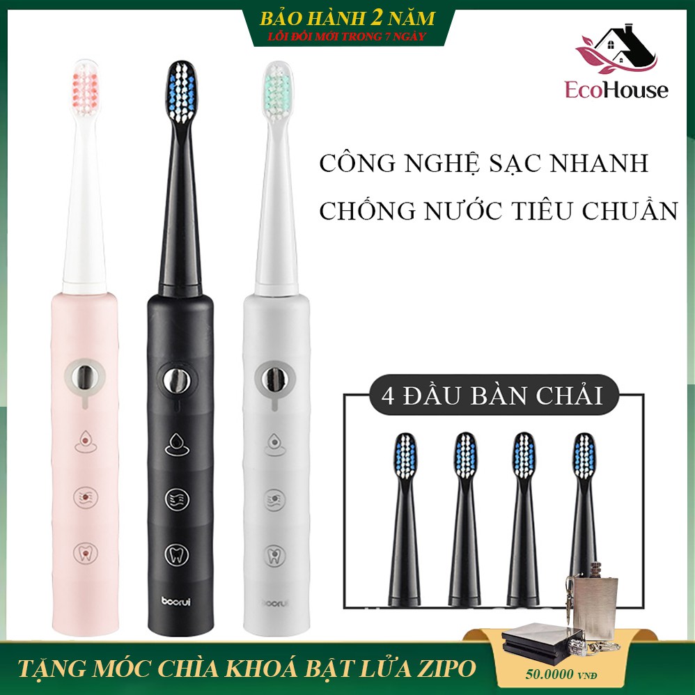 Bàn chải đánh răng điện cao cấp, 6 chế độ, làm sạch nhanh, chống nước tiêu chuẩn, sản phẩm bảo vệ sức khỏe răng miệng