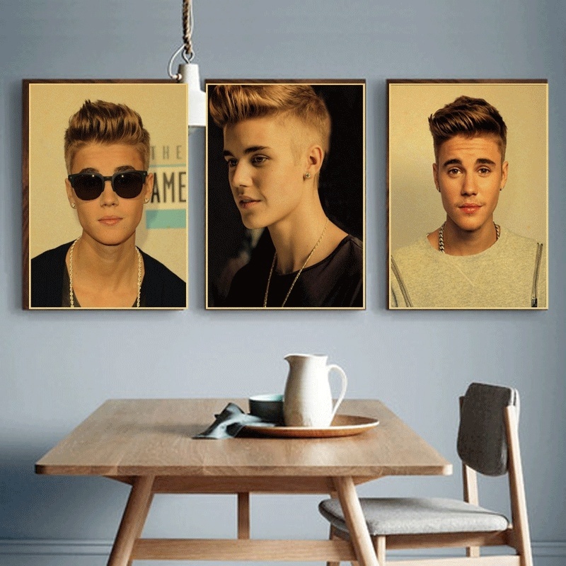 Poster hình ca sĩ Justin Bieber