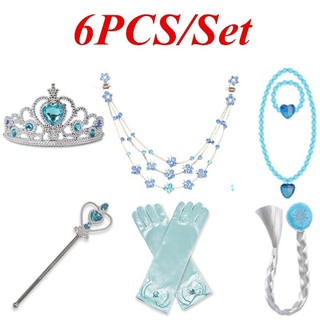 Vương Miện Cài Tóc Hình Vương Miện Công Chúa Elsa Dành Cho Bé Gái