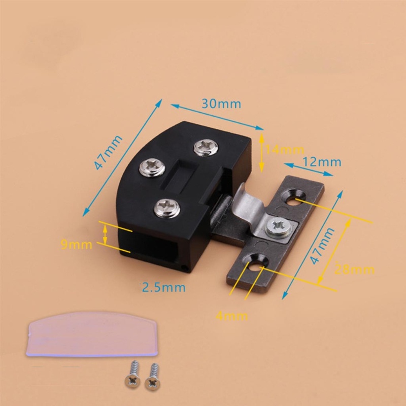 Bản Lề Cửa Kính Không Khung Kèm Ốc Cao Su Chuyên Dụng