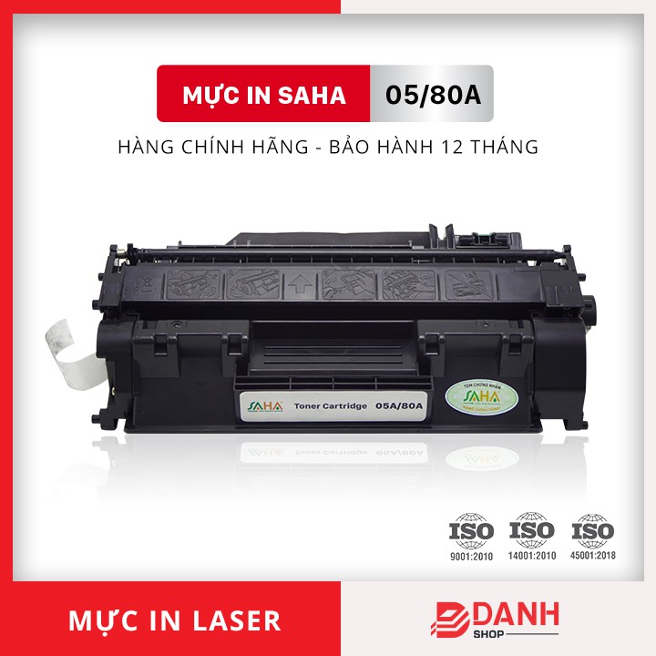 Hộp mực SAHA 05A/80A - HP LaserJet P 2035, 2055/M401, M425 - Canon LBP 6300, 6400, 6550, 6650, 6680 / MF 5840, 5870...