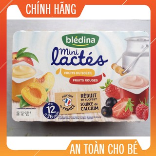 TCCN Nhungnho298  Sữa chua nguội Bledina của Pháp nhiều vị lốc 6 hộp Date T10-T12/2020 nhungnho298