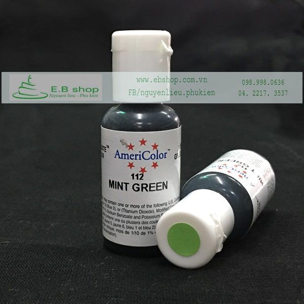 Màu AmeriColor - MINT GREEN 112 MÀU THỰC PHẨM