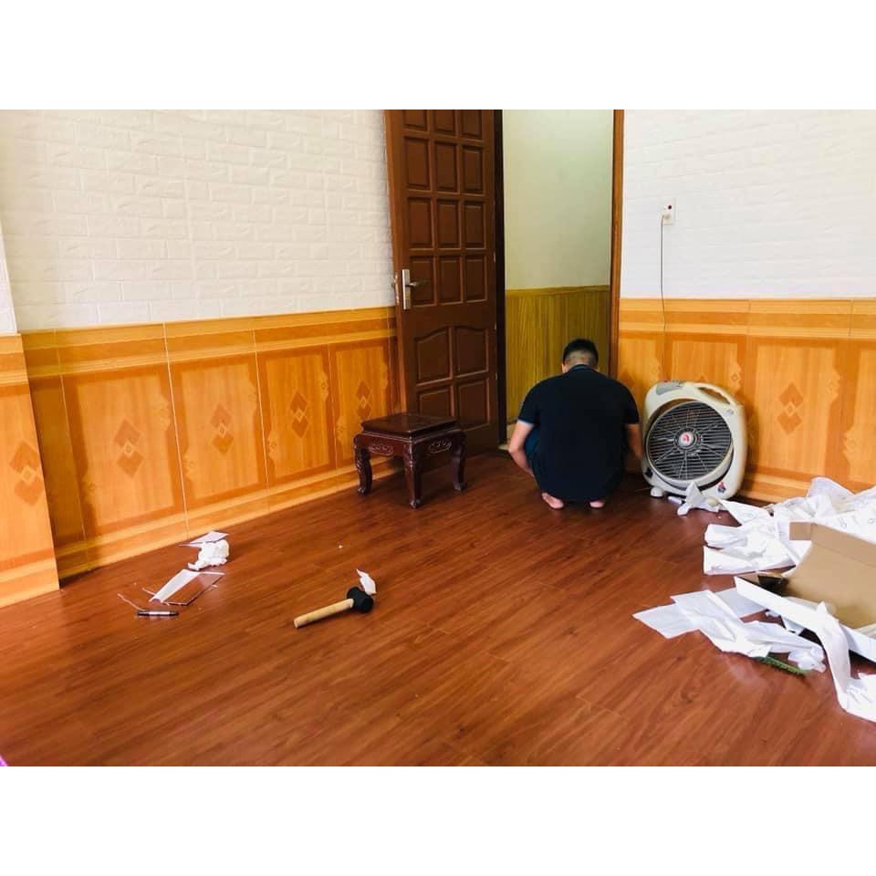 Siêu Rẻ_Miếng Dán Sàn Nhựa Vân Gỗ Siêu Đẹp (nhiều màu) Sẵn Keo Dính