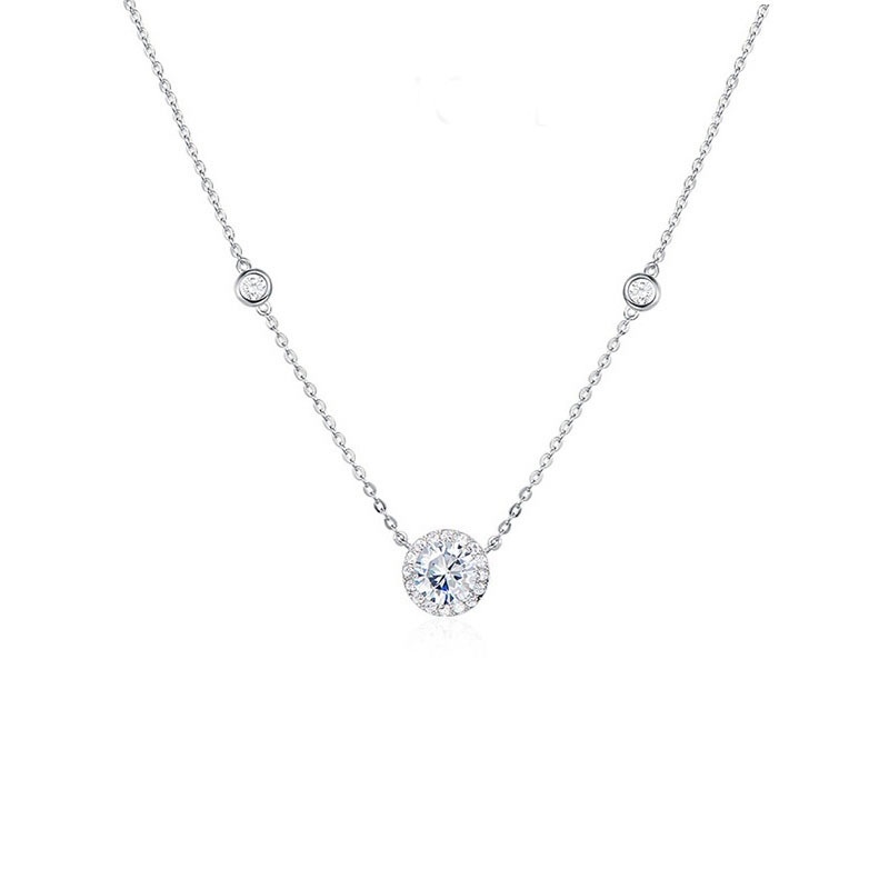 Vòng cổ ETRENDY khí chất đơn giản đính đá zircon dễ phối đồ thời trang cổ điển cho nữ