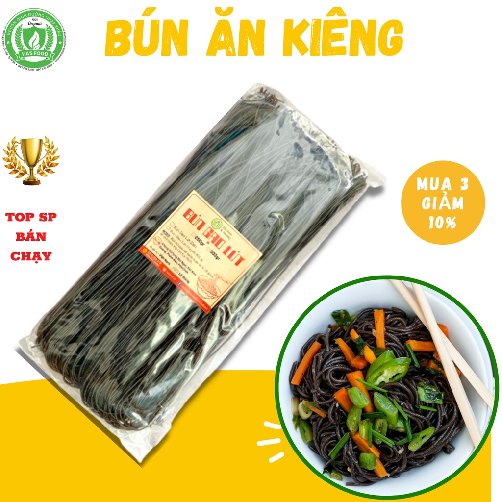 Bún gạo lứt giảm cân hafood cho người ăn kiêng, eatclean, không có hóa chất