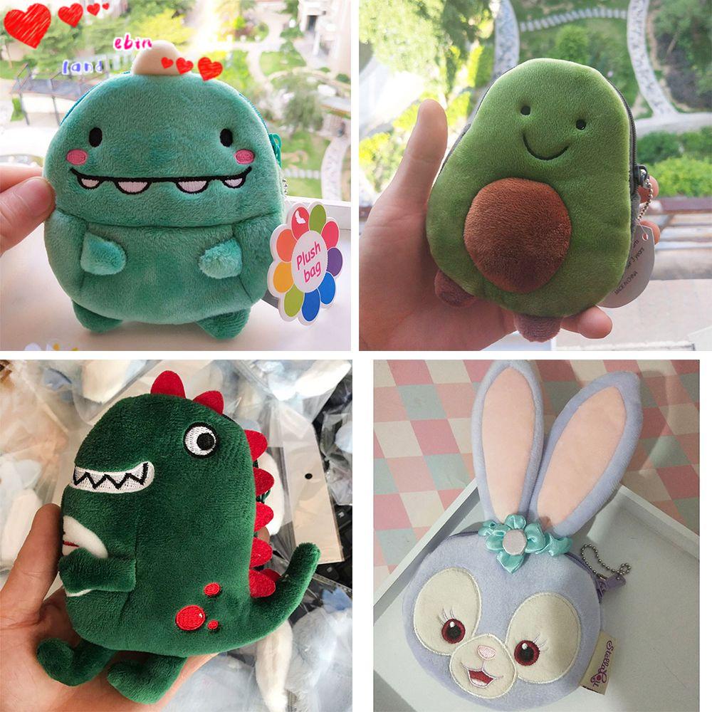 Ví Nhỏ Đựng Tiền Xu Tai Nghe Có Khóa Kéo Họa Tiết Hoạt Hình Dễ Thương Cho Bé