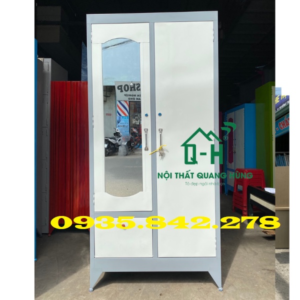 TỦ SẮT 2 CÁNH FREE SHIP