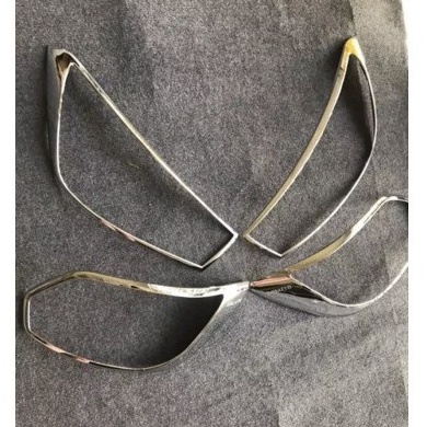 Ốp Viền Đèn Pha Hậu Xe Kia Soluto 2019 2020 2021 Mạ Crom Cao Cấp