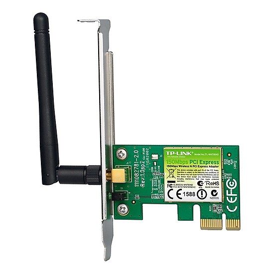 Thiết bị thu sóng wifi không dây PCI Express tốc độ 150Mbps, TPlink TL-WN781ND - Bảo hành 24 tháng