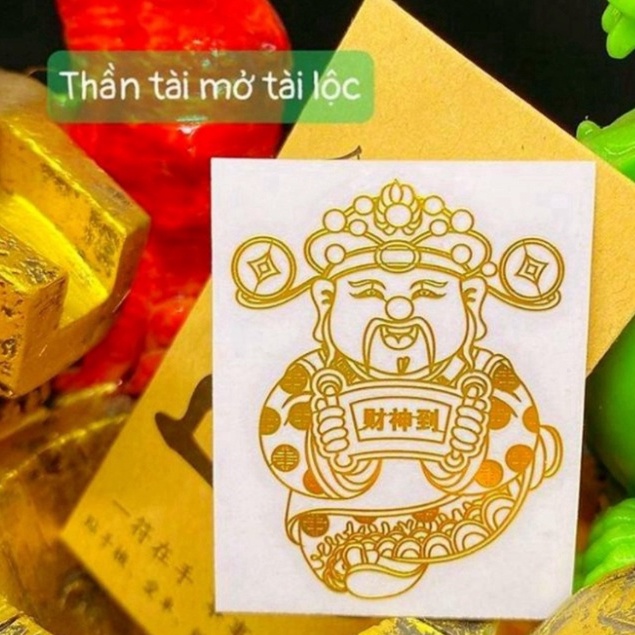 Linh Phù dán Điện Thoại Tài Lộc Bình An [SKY]