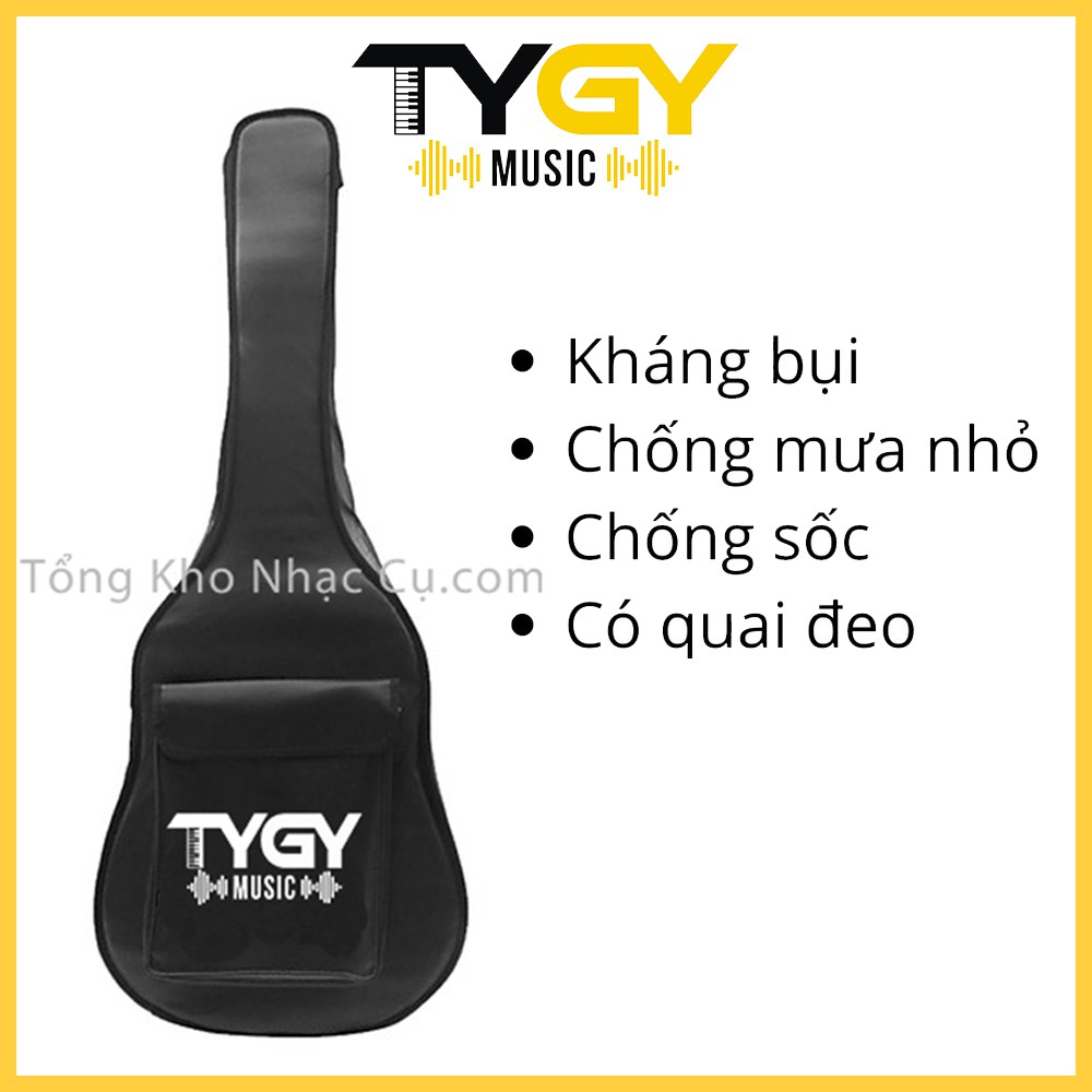 Bao Da Đựng Đàn Guitar Ba Lớp Chính Hãng, Chống Thấm Nước