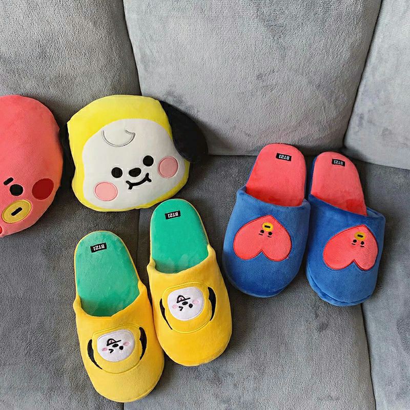 Dép bông BT21 mềm mịn ver 1