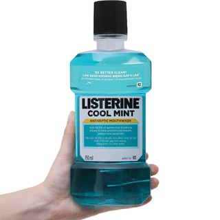 Nước Súc Miệng Listerine Cool Mint 750ml hương bạc hà the mát