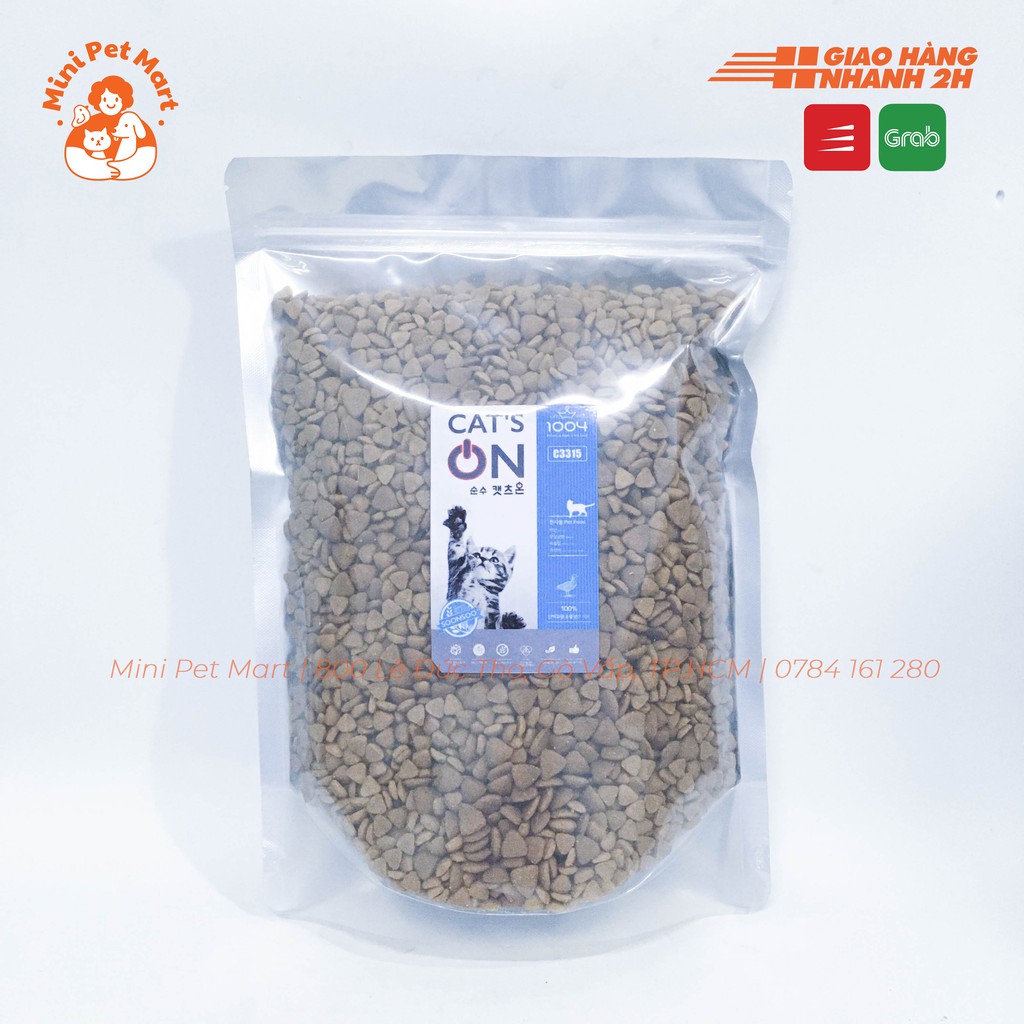 Thức ăn hạt cho mèo trưởng thành và mèo con CAT ON 1kg