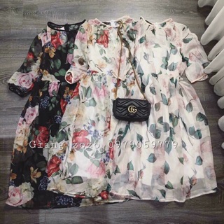 Đầm maxi da beo