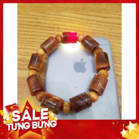 vòng tay gỗ huyết long đốt trúc size 12 ly