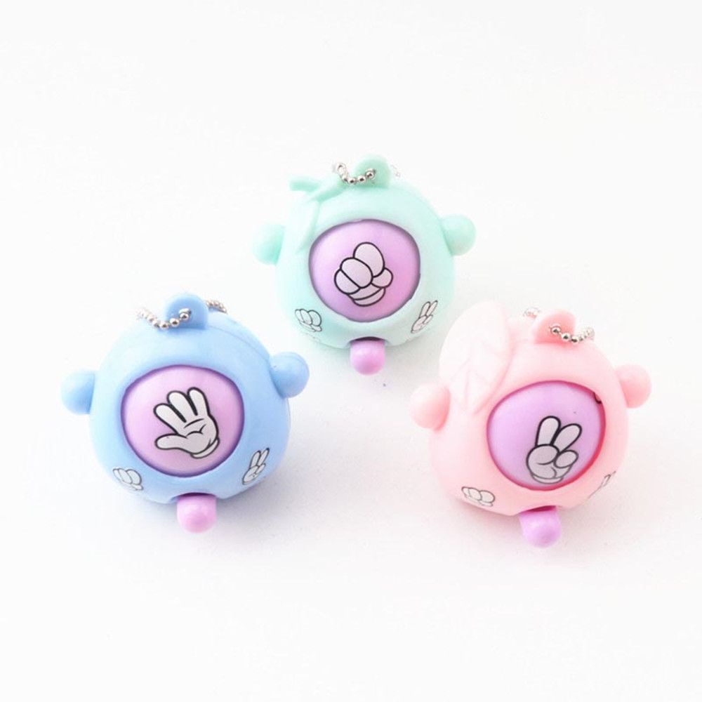 Móc khóa đồ chơi hình quả trứng mini bằng nhựa màu sắc ngẫu nhiên độc đáo