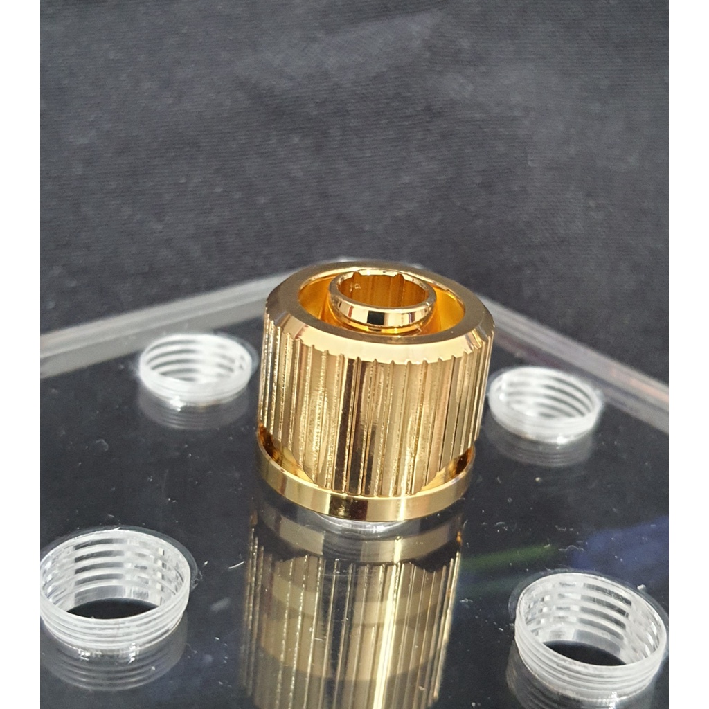 Tản nhiệt nước custom Fitting Quantum Torque mầu Vàng