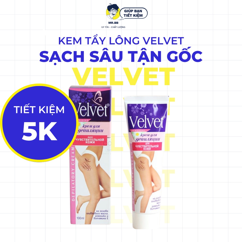 Kem Tẩy Lông Velvet Sensitive Nga 100ml | MrBB