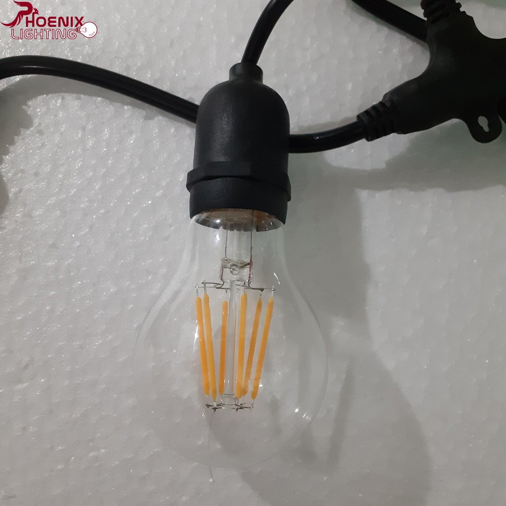 Bóng đèn: Combo 10 bóng đèn led edison A60