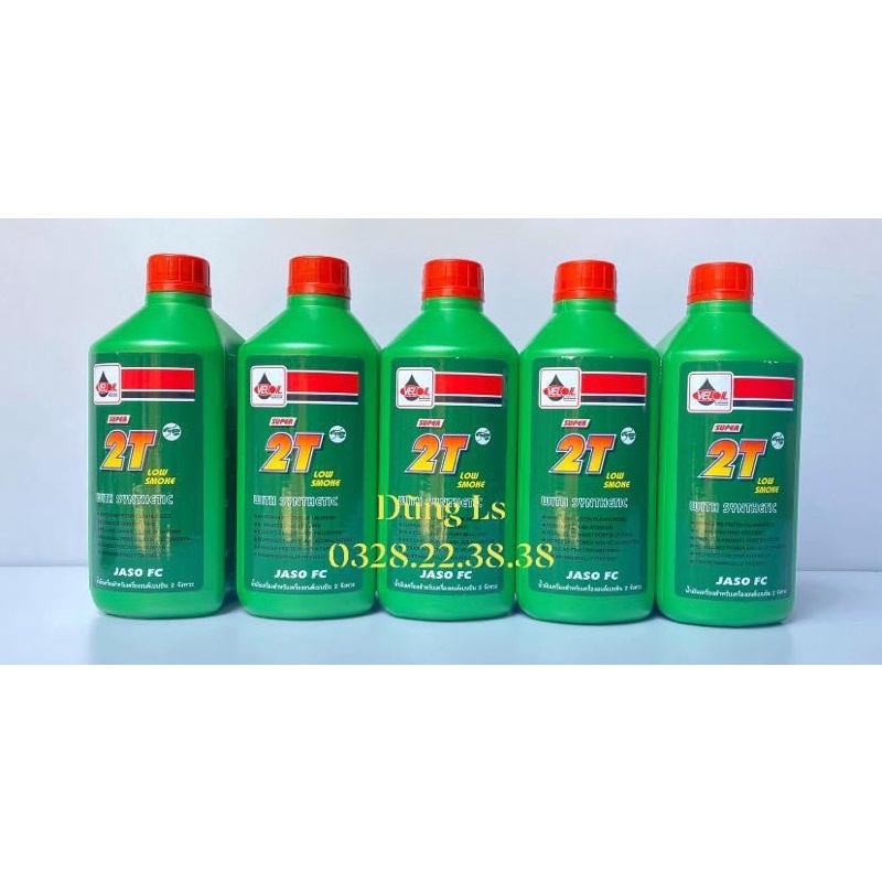 Combo 10 chai Nhớt 2T siêu thơm VELOIL chính hãng cao cấp Thái Lan cho xe 2 thì xipo nova, nhớt thái chính hãng