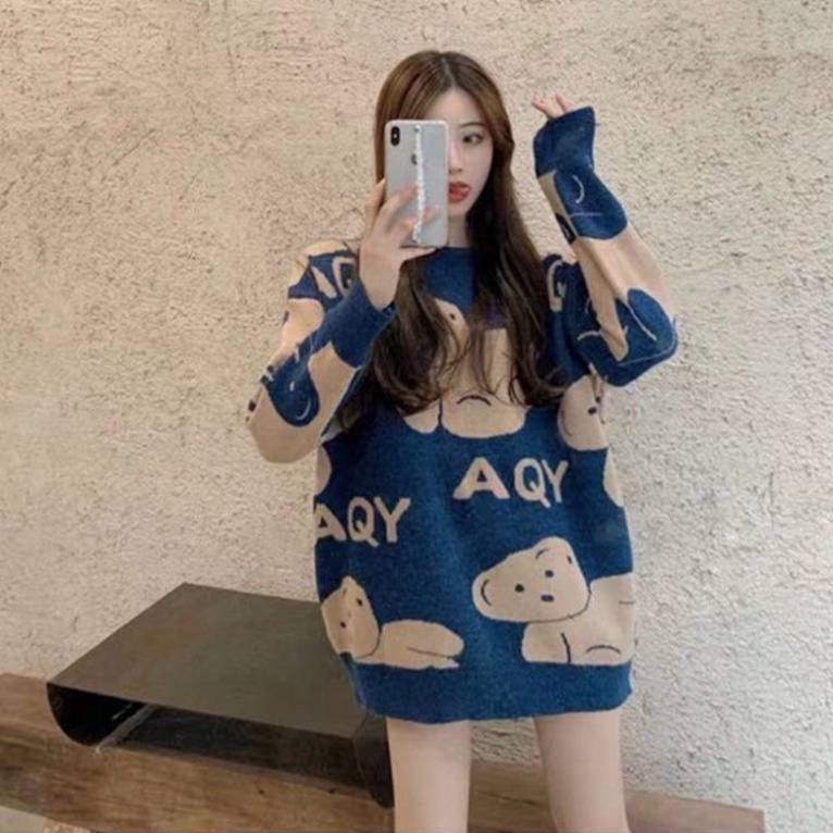 Áo Len,Áo Len Nữ Dệt Kim Hàn Quốc form chuẩn cực xinh cho chị em Hàng Mới Hàng New | BigBuy360 - bigbuy360.vn