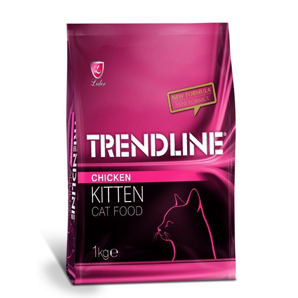 Thức ăn mèo Trendline - Hạt mèo con mèo trưởng thành TREND LINE túi 1kg nguyên seal