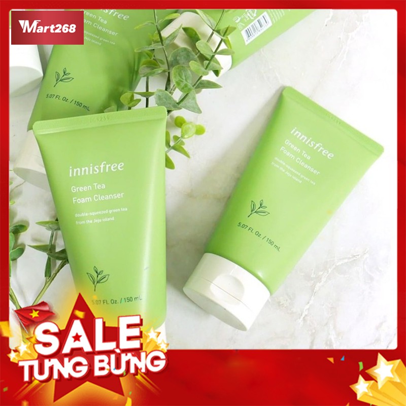 SỮA RỬA MẶT TRÀ XANH Innisfree Green Tea Cleansing Foam 80ML + 150ML | BigBuy360 - bigbuy360.vn