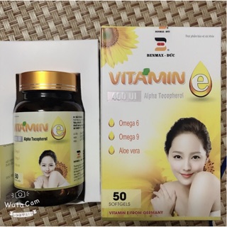 Vitamin E 400UI Benmax, lọ 50 viên