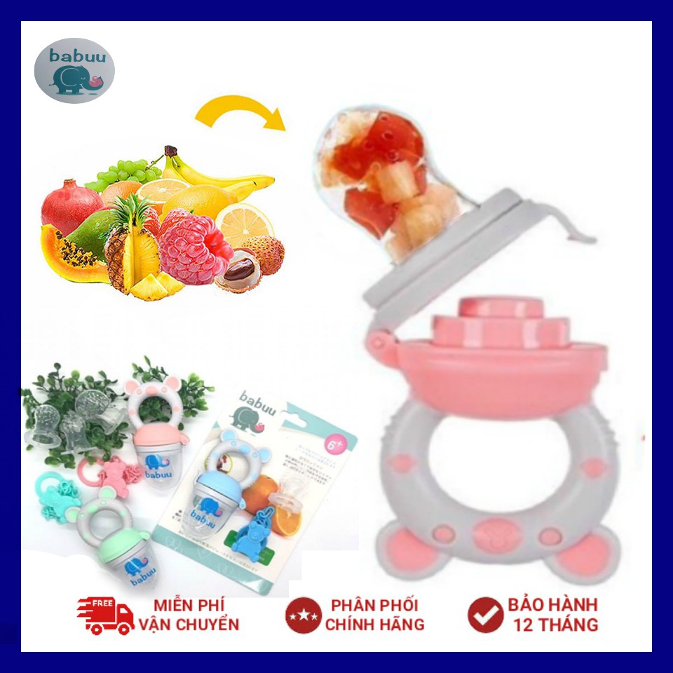 TÚI NHAI ĂN DẶM CHỐNG HÓC 3 NÚM NHAI CAO CẤP BABUU NHẬT BẢN