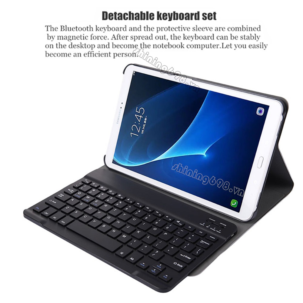 Bao Da Kèm Bàn Phím Bluetooth Cho Samsung Galaxy Tab A A6 10.1 '' 2016 Sm-T580 T585 T587 T580N