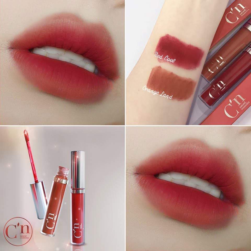 [CHÍNH HÃNG] Son môi màu Đỏ Lạnh Hồng Cam Cam Đất không chì nhập khẩu Hàn Quốc C'n Natural Cosmetics Nine's Beauty Nines | BigBuy360 - bigbuy360.vn