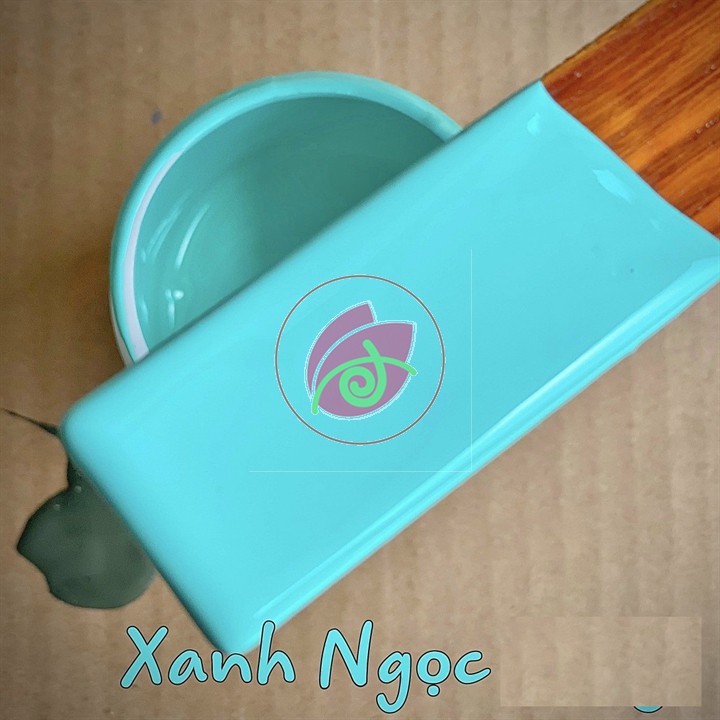 Sơn chậu màu Xanh ngọc Dolphin hệ nước 1kg