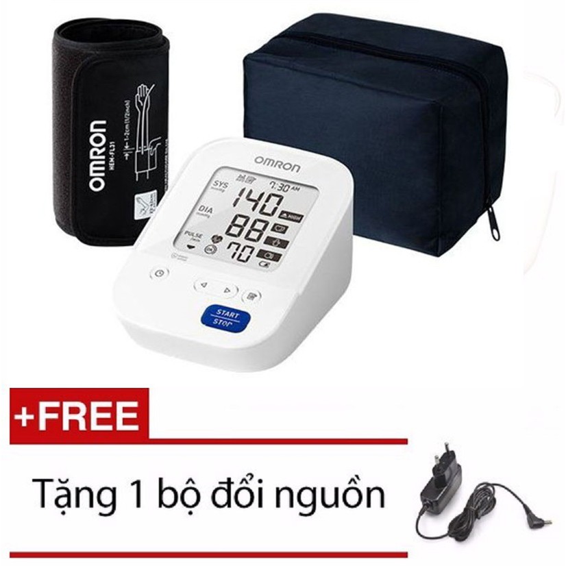 Máy Đo Huyết Áp Bắp Tay OMRON HEM-7156 Tặng Kèm bộ đổi nguồn thường