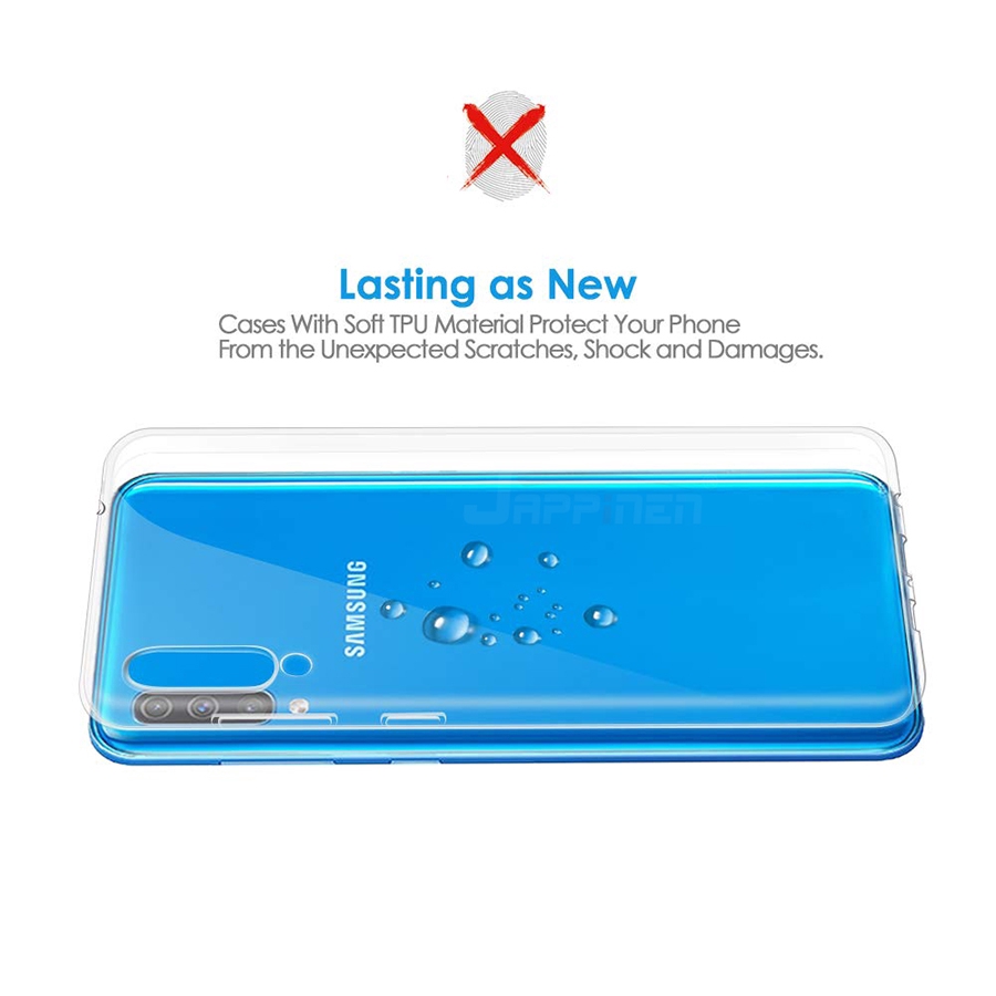 Ốp điện thoại TPU dẻo trong suốt chống sốc cho Samsung Galaxy A70 A50 A30 A40 M10 M20 M30 #bin.case#