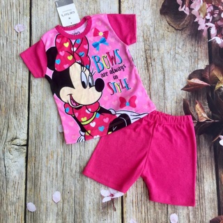 Bộ bé gái Carter mickey hồng