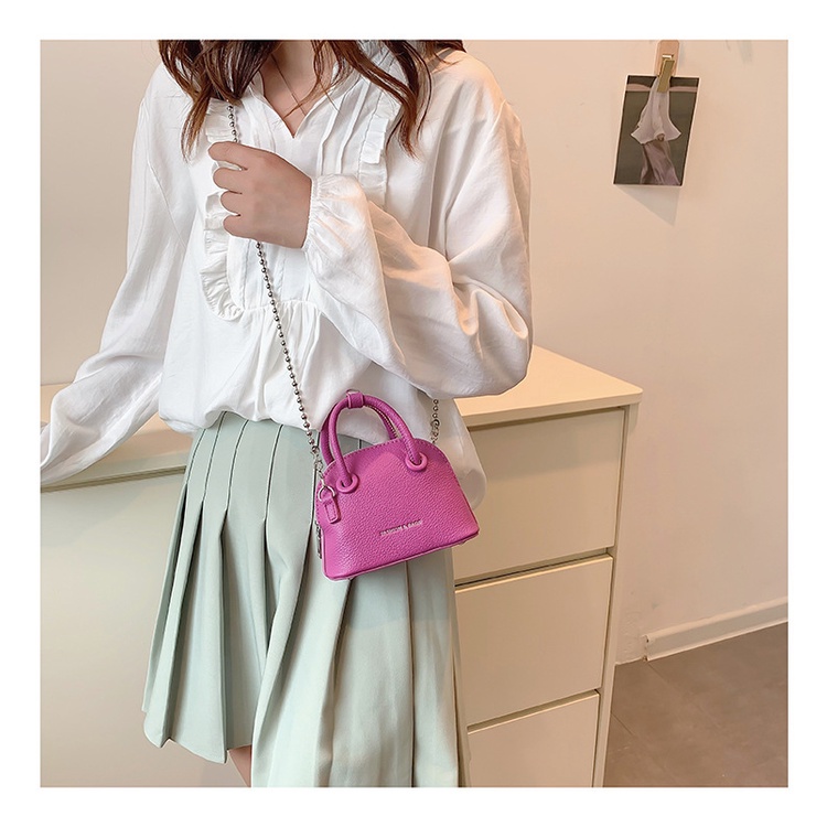 Túi Đeo Chéo Nhỏ Xinh Họa Tiết Trái Vải Phong Cách Hàn Quốc Cho Nữ