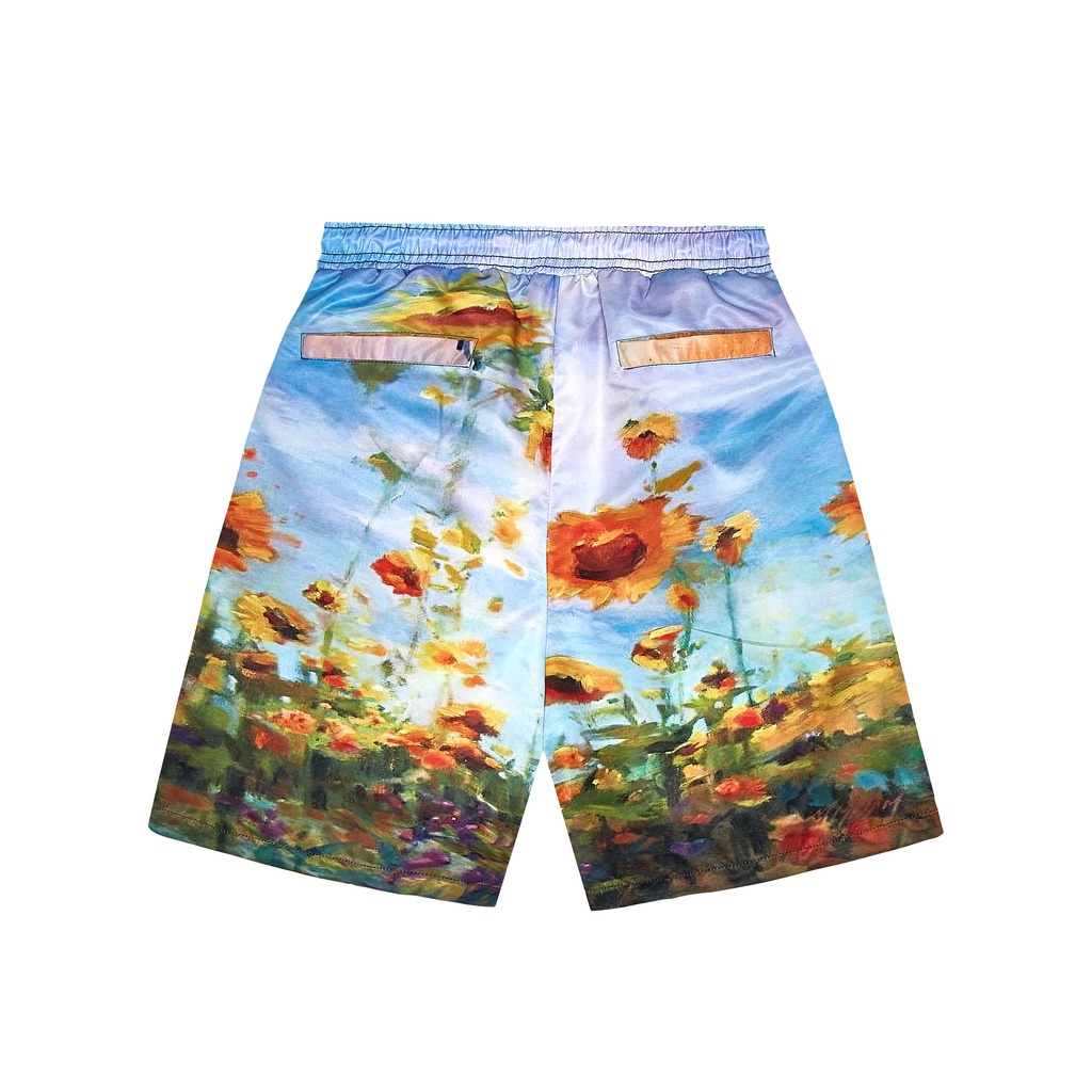 Quần short dù Paradox Sunflower Over-printed Short